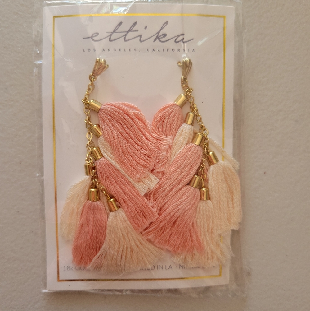 Brand New Etikka Dangle/tassle Earings.
